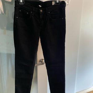 Black as night Rag & Bone skinny jeans. Size 28